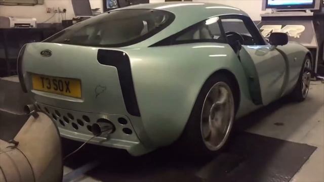 TVR T350C 4.0 litre Red Rose on the dyno' смотреть онлайн