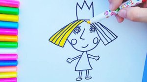 Как Нарисовать Принцессу Холли - Рисуем Маленькое королевство Бена и Холли.