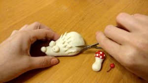 Как слепить ёжика из соленого теста