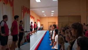 Начало мастер класса по чирлидингу от спортивной команды "Высота" #мастеркласс #чирлидинг