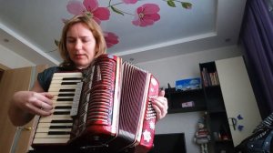 Выйду ночью в поле с конем! Песня на аккордеоне