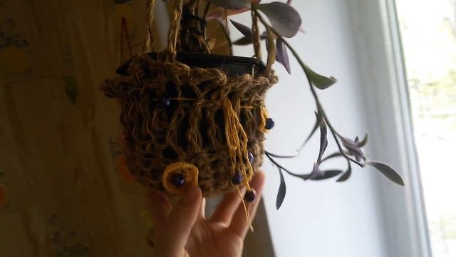 Делаю подвесные КАШПО для ЦВЕТОВ, HAND-MADE смотреть онлайн