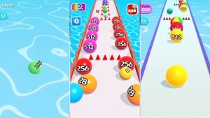 Numbers Ball Run 3D vs Ball Run 2048 vs Ball Run Infinity all levels iOS / Android gameplay