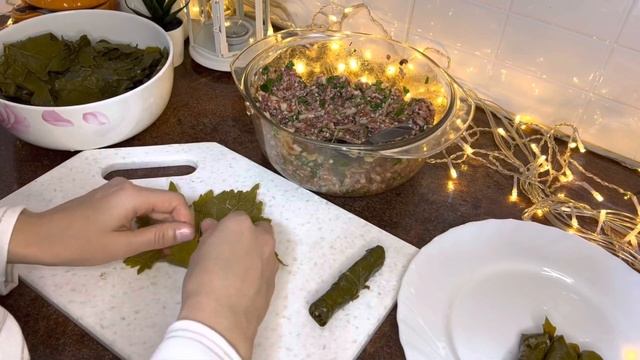 Турецкая долма из виноградных листьев ?Настоящая долма. Түрік долмасы#турецкийзавтрак#готовка