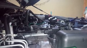 Работа движка 4D20 после помывки двигателя.