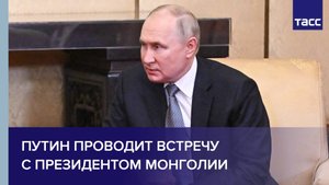 Путин проводит встречу с президентом Монголии