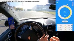 ⏱ 0-100 Porsche Cayenne 1 TURBO S 550 hp acceleration / Порше Кайен ТУРБО С замер разгона 0-100 км/