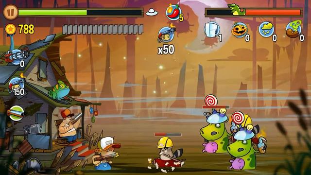 Swamp Attack: Episode 10: Level 5: iOS Gameplay смотреть онлайн