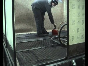 Гидроабразивная очистка газовых баллонов