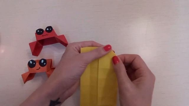Crab Button Origami Tutorial! Paper Pop It! No Glue Origami! Как сделать Оригами Прыгающий Краб!