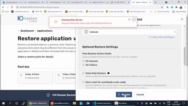 Backup and Restore App Kubernetes com K10 Kasten by Veeam смотреть онлайн