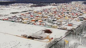 ЖК «Светлый мир «БиоПолис…»: аэросъемка, январь, 2022