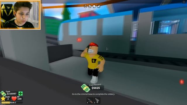 ROBLOX ОГРАБЛЕНИЕ ПОЕЗДА в MAD CITY смотреть онлайн