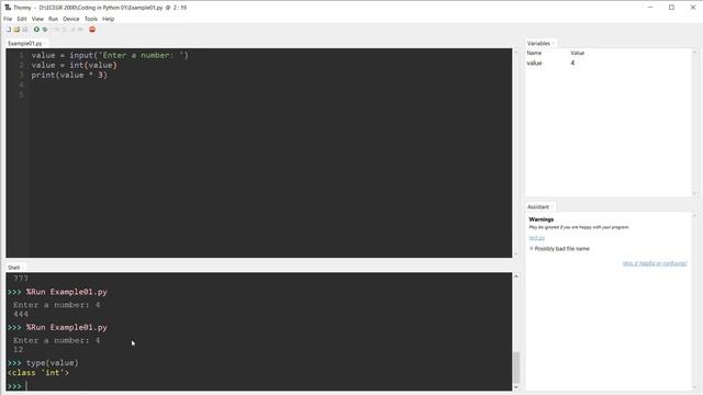 04.01 - User Input in Python смотреть онлайн