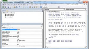 Удаление паролей страниц Excel с помощью VBA макроса