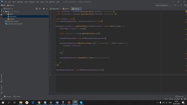 Делаю реальный видеочат на WebRTC. Подробное объяснение! смотреть онлайн