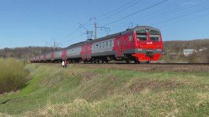 Электропоезд ЭД4М-0070, перегон Красное Село - Тайцы