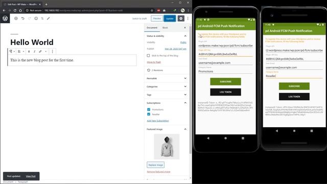 pd Android FCM Push Notification - Wordpress Plugin смотреть онлайн
