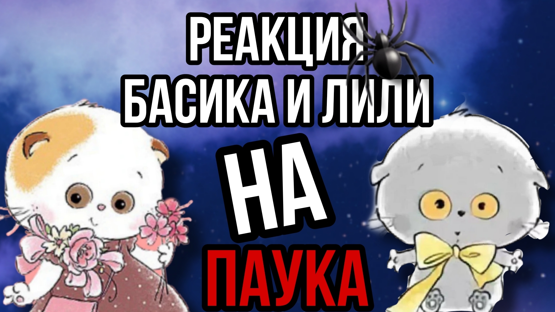 Реакция Басика и Лили на паука🕷🕸 смотреть онлайн
