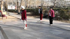 Китайская гимнастика Тайцзицюань_ 24 разминка с мечом