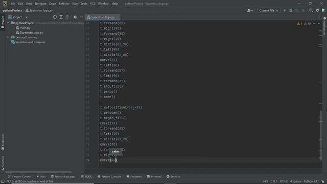 Draw Superman logo in python | turtle | turtle graphics #19 #python #pythontutorial смотреть онлайн
