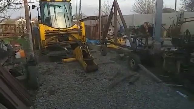 Ремонт экскаватора Jcb 4cx. Николаев. Расточка наплавка, восстановление разбитых отверстий