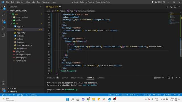 React JS Todo List App with Local Storage | React CRUD App | React project with source code (2022)
