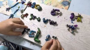 Учим английские слова + алфавит из пластилина