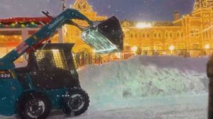 В аэропорту Шереметьево идет расчистка территории от снега