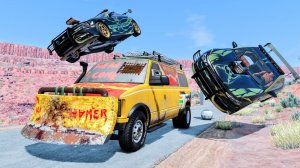 Сумасшедшие полицейские погони #155 - Автокатастрофы за рулем BeamNG