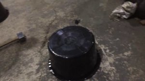 Таз круглый пластиковый Испытание