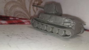 Шкода т-25 из пластилина!