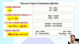Elementary - English Grammar - Comparative Adjectives - Making Comparisons - I'm shorter than you