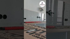 укладка фартука. керамогранит 600х1200