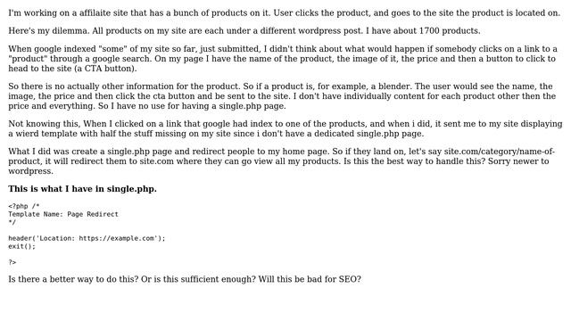 Wordpress: Best SEO way to redirect from all "posts" to home url смотреть онлайн
