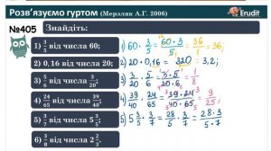 Урок 22. Знаходження дробу від числа. Знаходження відсотків від числа. Математика 6 клас