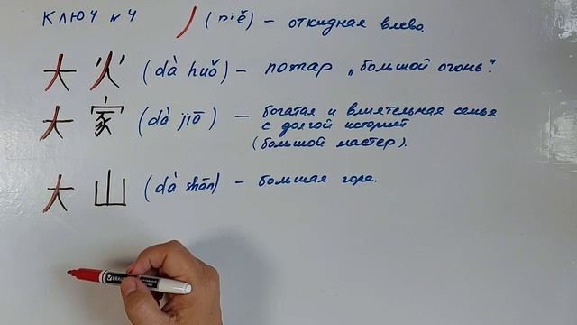 Китайский язык. Ключ 4. Откидная влево @chinese_alla128