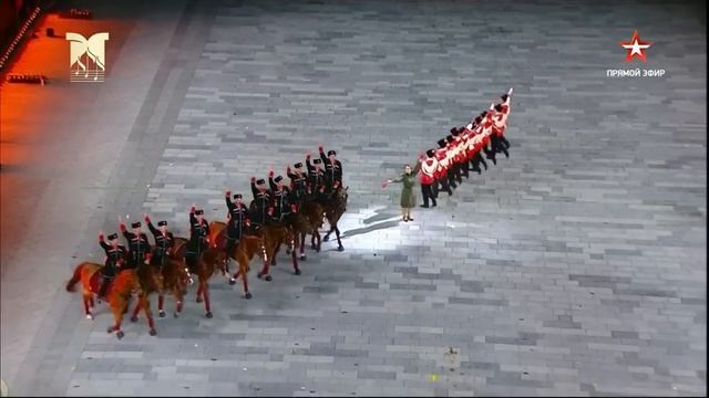 Выступление Московского Казачьего Хора на военно-музыкальном фестивале "Спасская башня 2020" смотреть онлайн