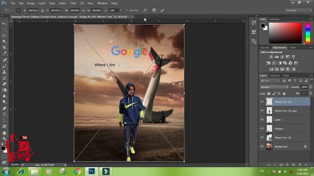 Where I Am Photo Editing Tutrial Concept Photoshop Manipulation || PS Tech Gyan смотреть онлайн