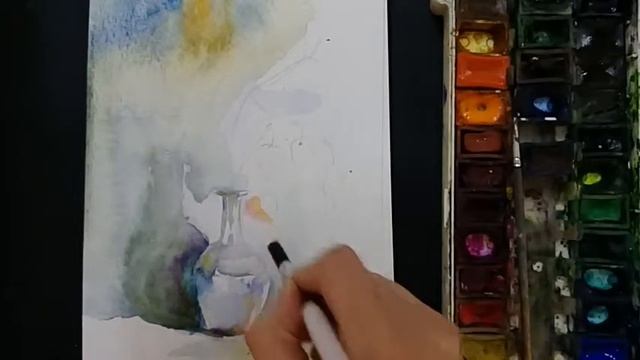 Как нарисовать стеклянную вазу?