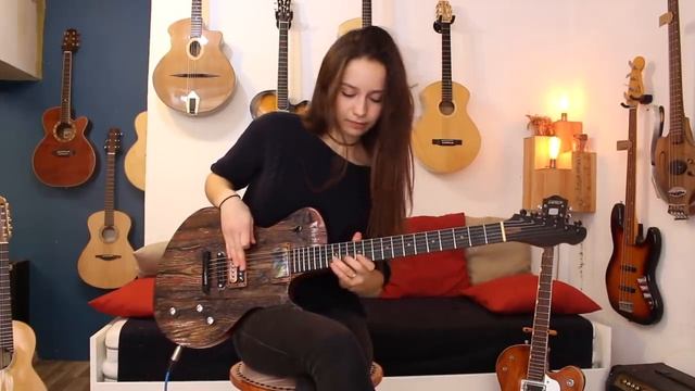 Metallica - Nothing Else Matters Solo (Cover by Chloé on a Belles Origines Guitar) смотреть онлайн