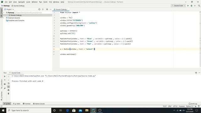 RadioButton In Tkinter [2020]  | Python GUI Using Tkinter | Ep 06