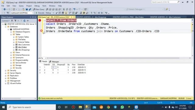 SQL server assignment joins three tables