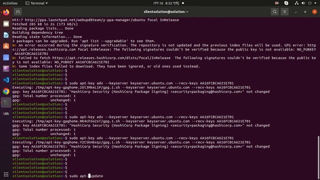 W An error occurred during the signature verification ||Public key is not available NO_PUBKEY Ubunt смотреть онлайн