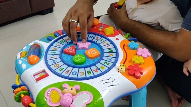 Winfun Letter Train and Piano Activity Table Review | Toddler Activity Table Review | Toys for kids смотреть онлайн