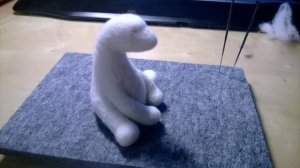 Мастер класс по валянию белого медведя. Белый медведь своими руками.