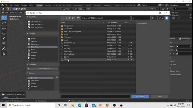 how to make 3d logo using blender 2.9 and inkscape