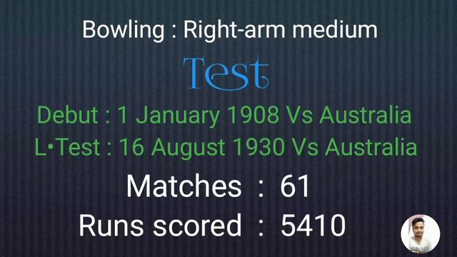 Jack Hobbs Test career