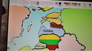 рисование карты Европы часть#2 (Прибалтика).