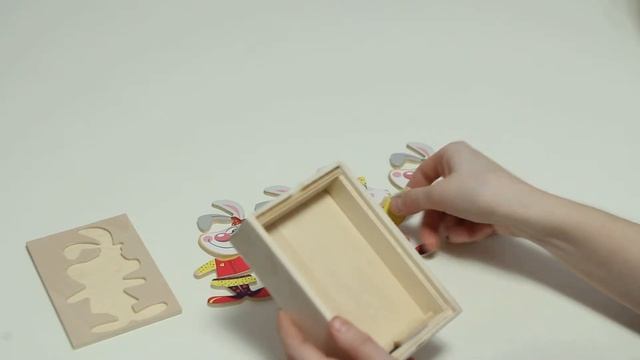 Развивающая деревянная игрушка Пазл-бокс "Кролик" от VGA Wooden Toys смотреть онлайн